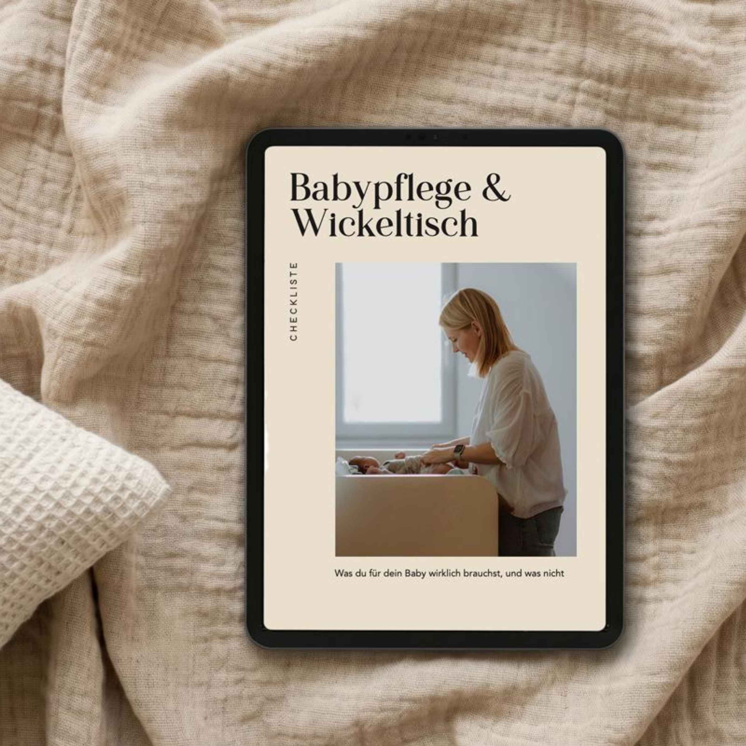 Checkliste Babypflege & Wickeltisch